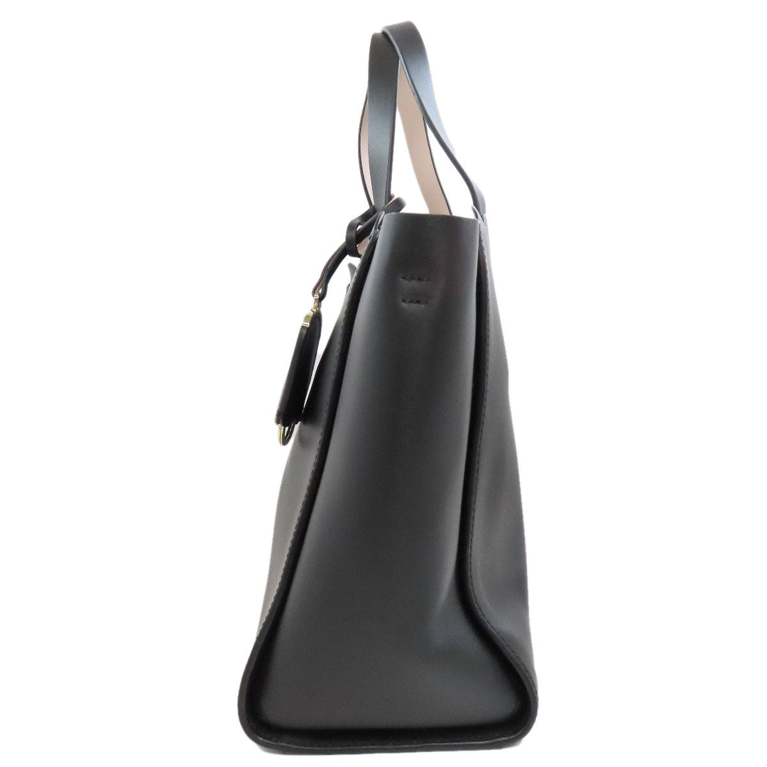 Kate Spade Tote Bag leather black 2WAY Women Used Authentic