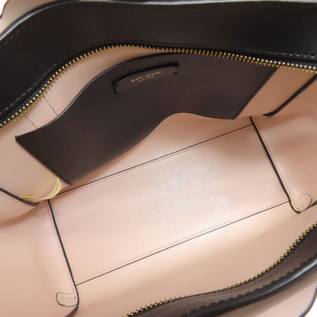 Kate Spade Tote Bag leather black 2WAY Women Used Authentic