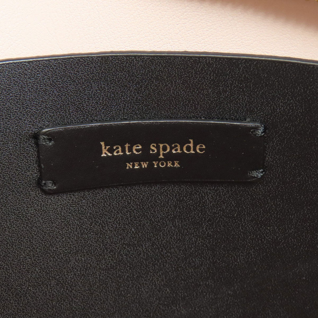 Kate Spade Tote Bag leather black 2WAY Women Used Authentic