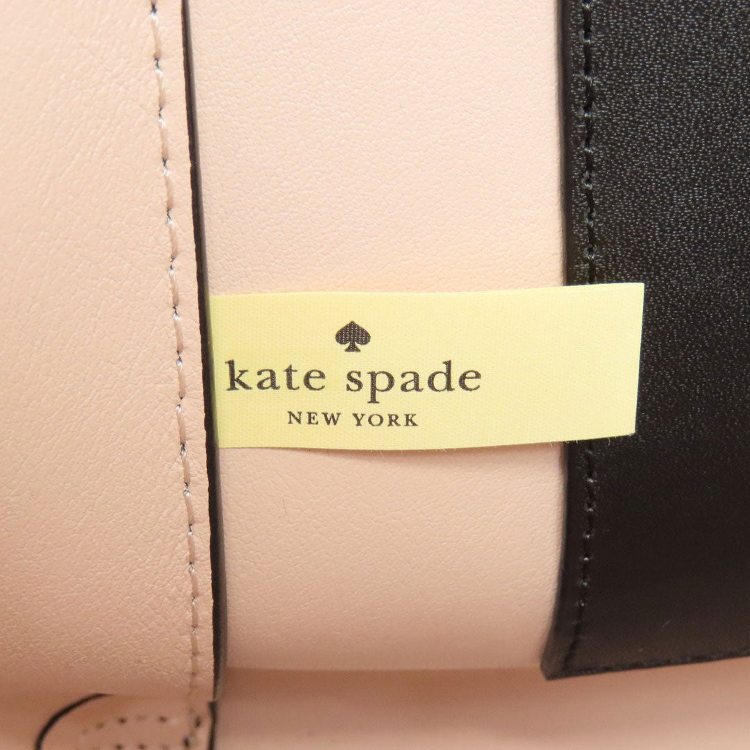 Kate Spade Tote Bag leather black 2WAY Women Used Authentic