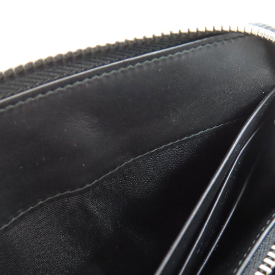 LOEWE Long Wallet Purse Calfskin black Puzzle Zip Around Paula's Ibiza collaboration Women Used Authentic