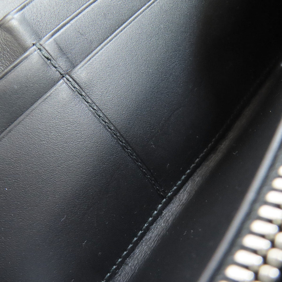 LOEWE Long Wallet Purse Calfskin black Puzzle Zip Around Paula's Ibiza collaboration Women Used Authentic