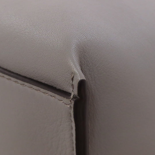 LOEWE Shoulder Bag Calfskin gray logo Women Used Authentic