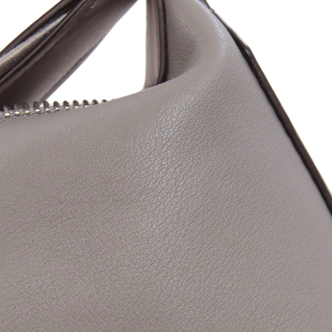 LOEWE Shoulder Bag Calfskin gray logo Women Used Authentic