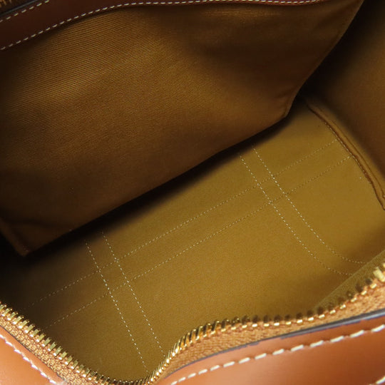 CELINE Boston Duffel bag leather Brown Macadam Pattern 2WAY