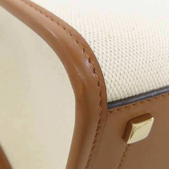 JIMMY CHOO Handbag canvas white 2WAY