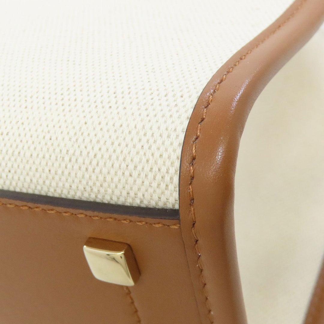 JIMMY CHOO Handbag canvas white 2WAY