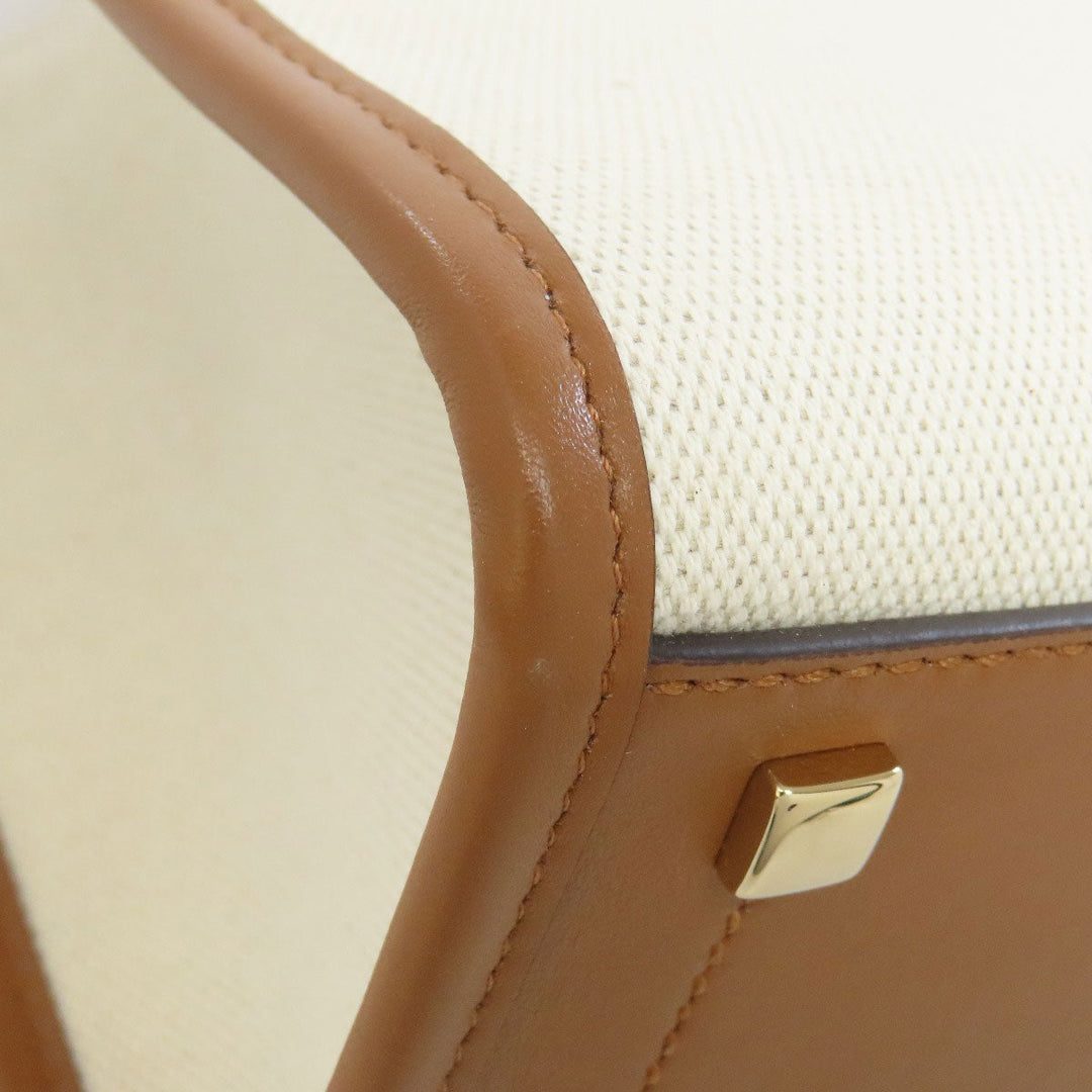 JIMMY CHOO Handbag canvas white 2WAY