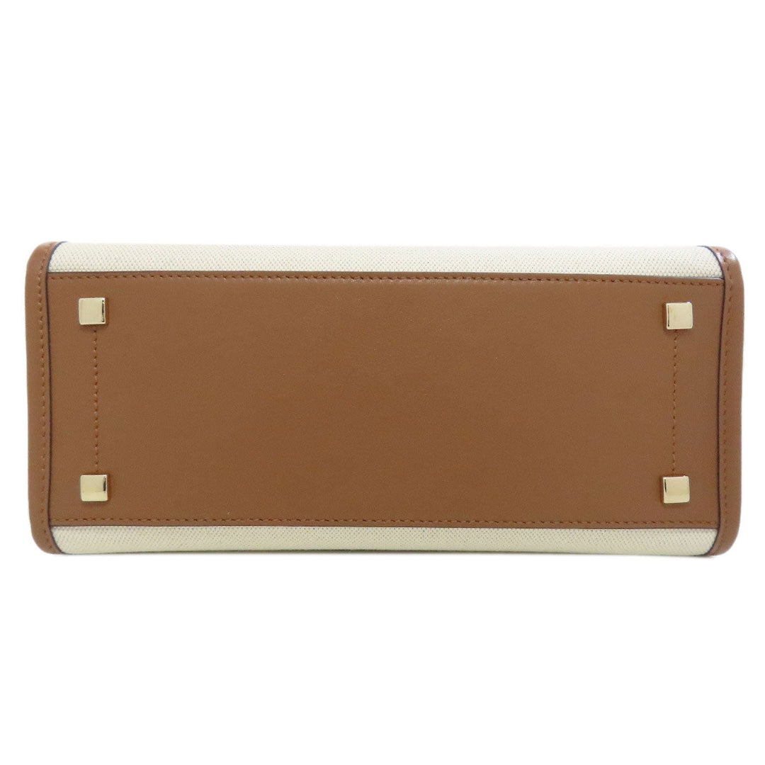 JIMMY CHOO Handbag canvas white 2WAY