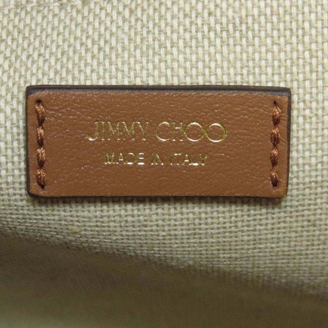 JIMMY CHOO Handbag canvas white 2WAY