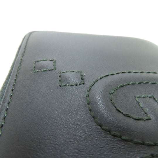 GUCCI Long Wallet Purse 453393 leather black Jumbo GG Women Used Authentic