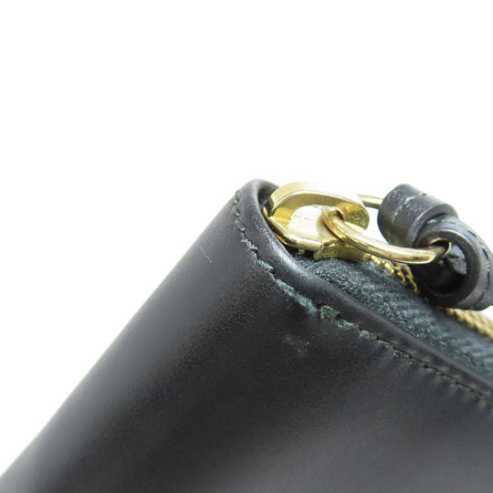 GUCCI Long Wallet Purse 453393 leather black Jumbo GG Women Used Authentic