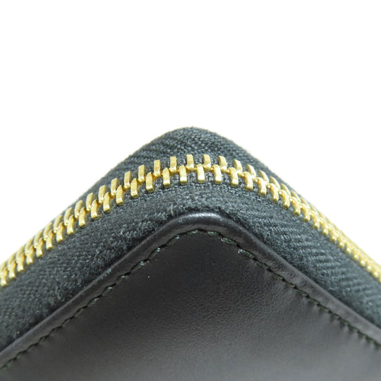 GUCCI Long Wallet Purse 453393 leather black Jumbo GG Women Used Authentic