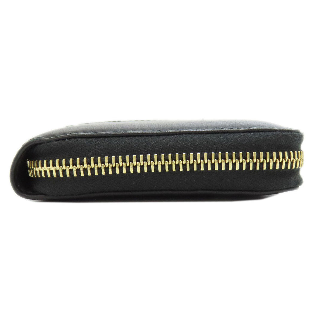 GUCCI Long Wallet Purse 453393 leather black Jumbo GG Women Used Authentic