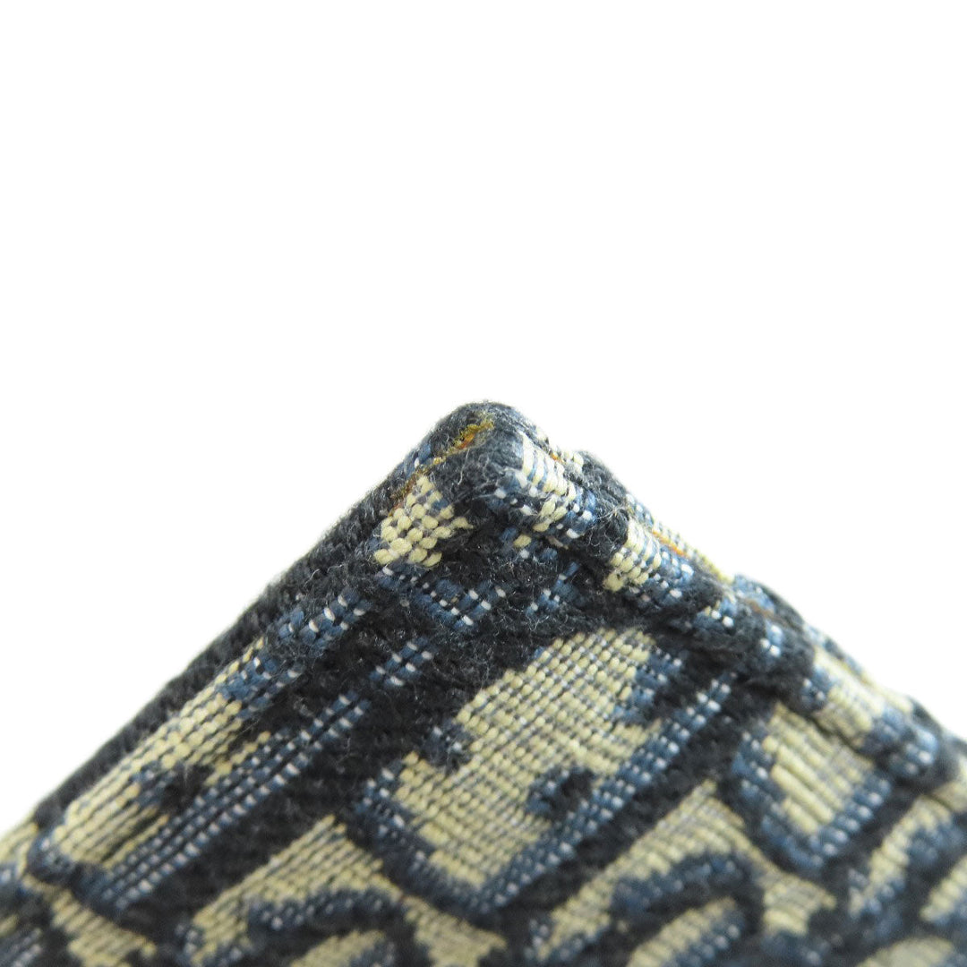 Christian Dior Clutch bag canvas Navy Trotter Pattern Women Used Authentic