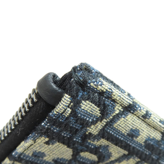 Christian Dior Clutch bag canvas Navy Trotter Pattern Women Used Authentic