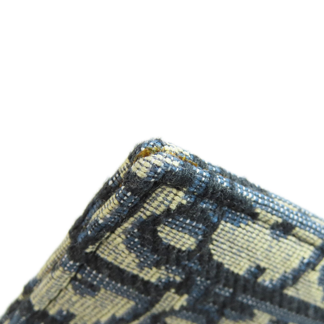 Christian Dior Clutch bag canvas Navy Trotter Pattern Women Used Authentic