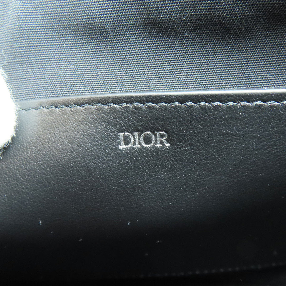 Christian Dior Clutch bag canvas Navy Trotter Pattern Women Used Authentic