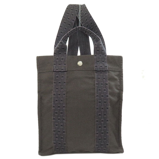 HERMES Backpack canvas gray Her Line add PM Women Used Authentic