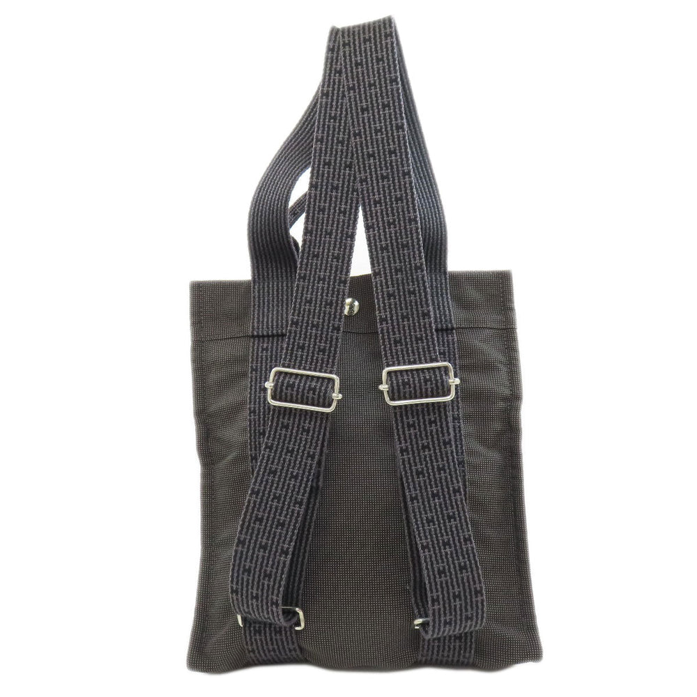 HERMES Backpack canvas gray Her Line add PM Women Used Authentic