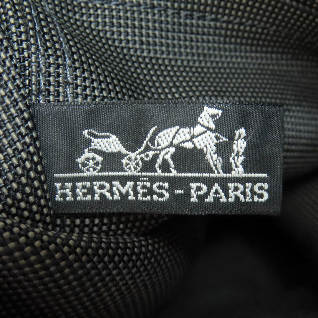 HERMES Backpack canvas gray Her Line add PM Women Used Authentic