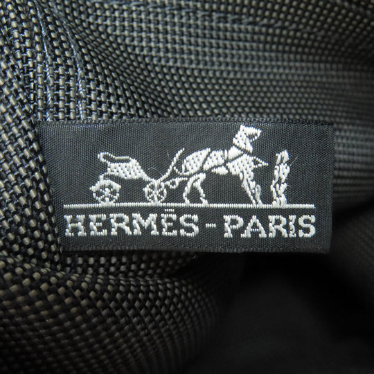 HERMES Backpack canvas gray Her Line add PM Women Used Authentic