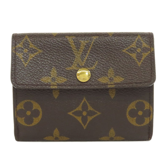 LOUIS VUITTON Coin case M61927 Monogram canvas Brown Ludlow Women Used Authentic