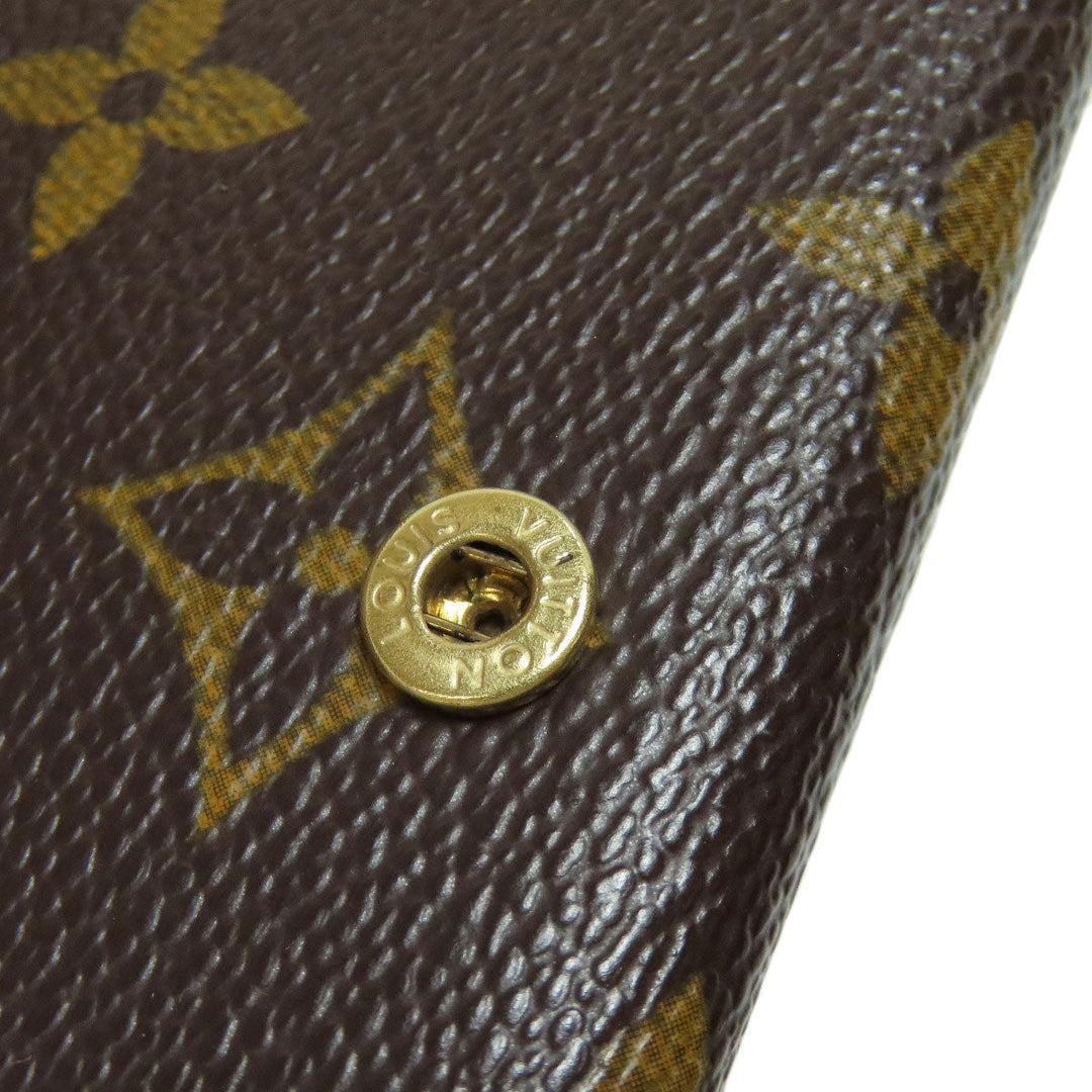 LOUIS VUITTON Coin case M61927 Monogram canvas Brown Ludlow Women Used Authentic