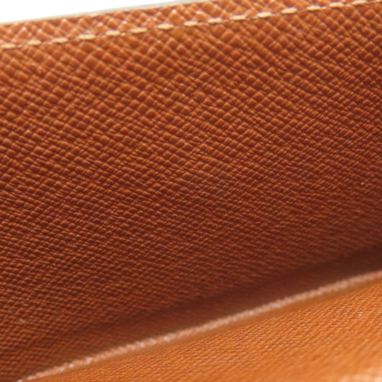 LOUIS VUITTON Coin case M61927 Monogram canvas Brown Ludlow Women Used Authentic