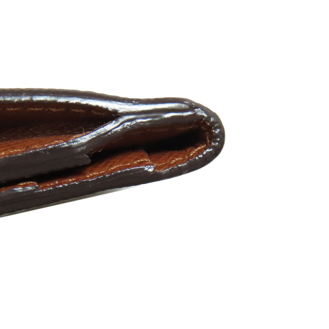 LOUIS VUITTON Coin case M61927 Monogram canvas Brown Ludlow Women Used Authentic