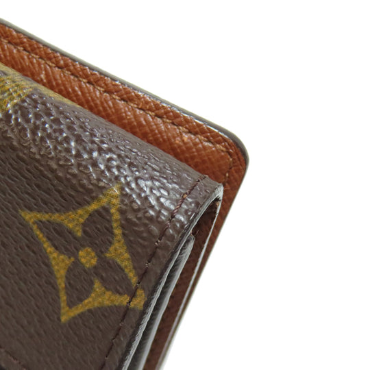 LOUIS VUITTON Coin case M61927 Monogram canvas Brown Ludlow Women Used Authentic