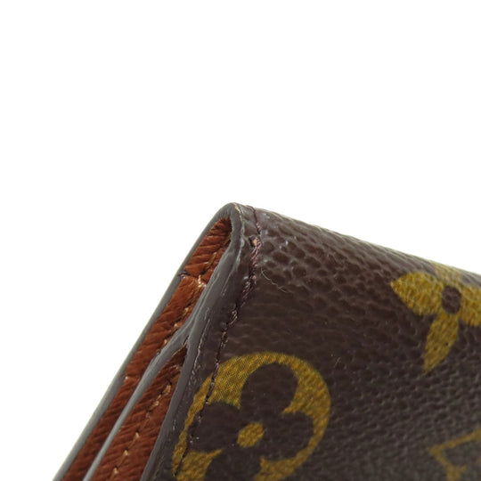 LOUIS VUITTON Coin case M61927 Monogram canvas Brown Ludlow Women Used Authentic