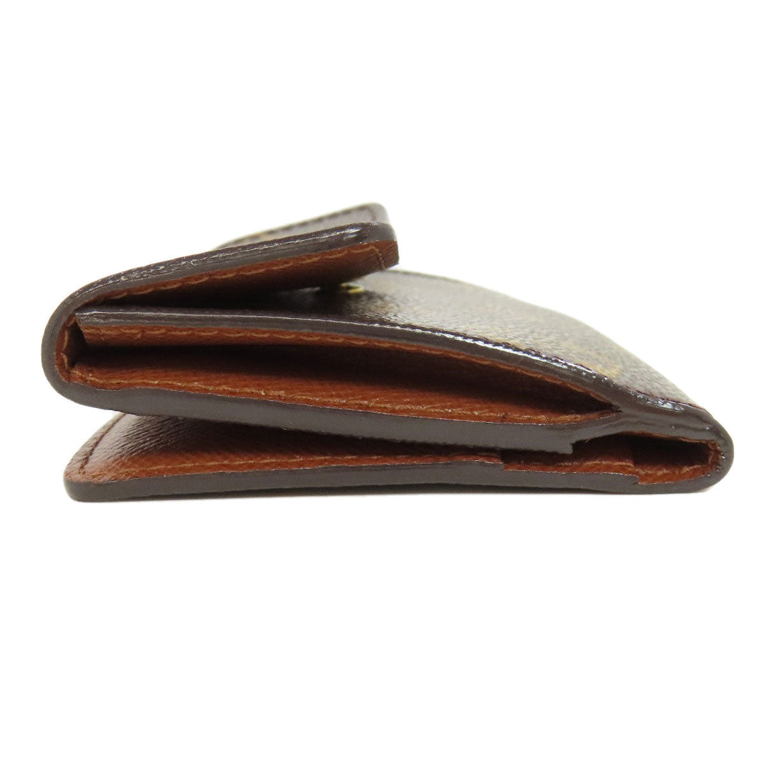 LOUIS VUITTON Coin case M61927 Monogram canvas Brown Ludlow Women Used Authentic