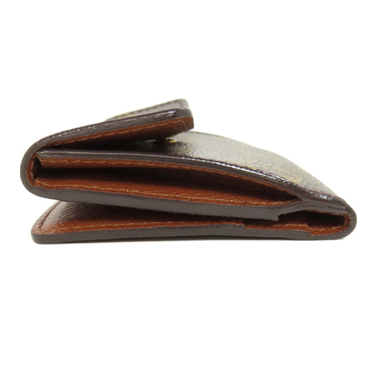 LOUIS VUITTON Coin case M61927 Monogram canvas Brown Ludlow Women Used Authentic