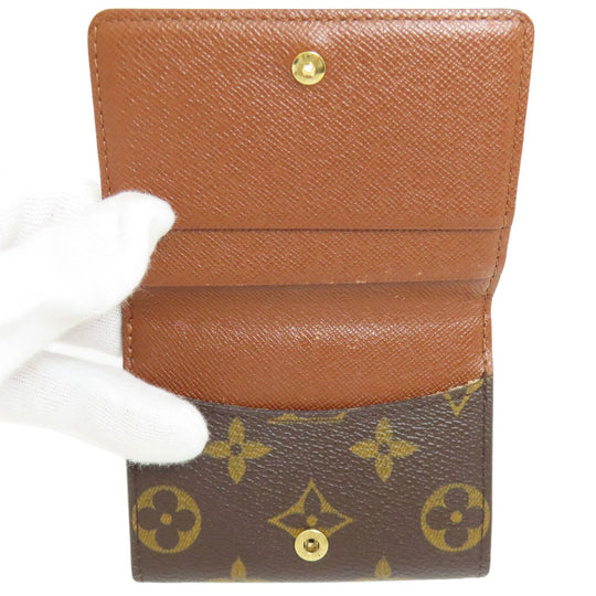 LOUIS VUITTON Coin case M61927 Monogram canvas Brown Ludlow Women Used Authentic