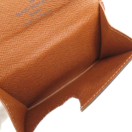 LOUIS VUITTON Coin case M61927 Monogram canvas Brown Ludlow Women Used Authentic