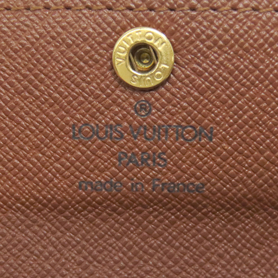 LOUIS VUITTON Coin case M61927 Monogram canvas Brown Ludlow Women Used Authentic