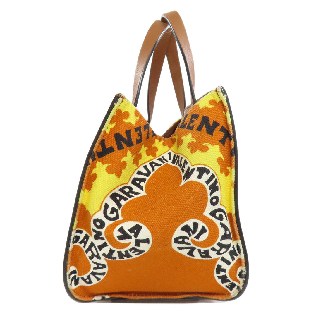 RaimondoValentino Handbag canvas multicolor V logo mini bandana print 2WAY Women Used Authentic