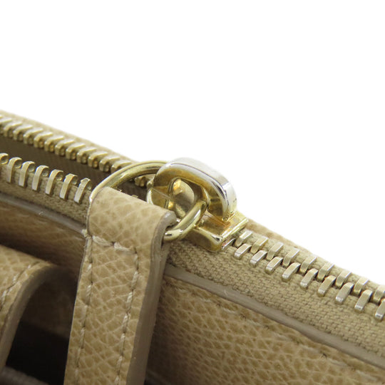 Furla Tote Bag leather beige Double fastener Women Used Authentic