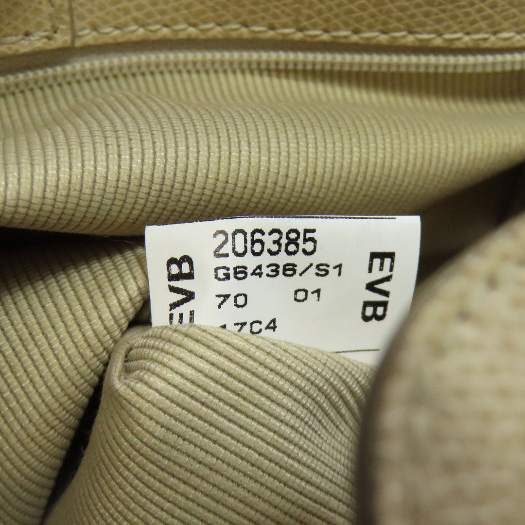 Furla Tote Bag leather beige Double fastener Women Used Authentic