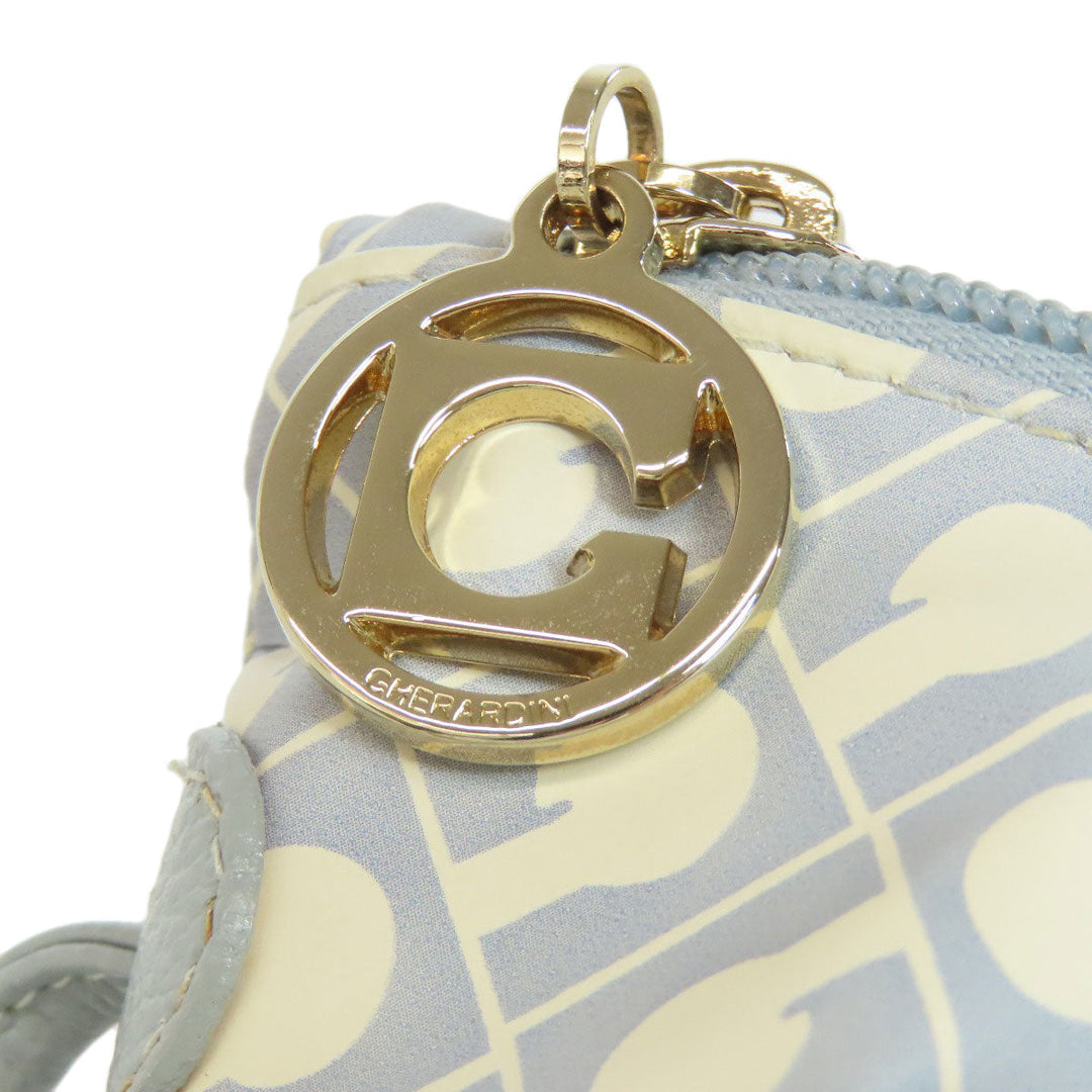 GHERARDINI Shoulder Bag Polyester, polyurethane coating white Logo motif softy Women Used Authentic