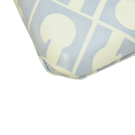 GHERARDINI Shoulder Bag Polyester, polyurethane coating white Logo motif softy Women Used Authentic