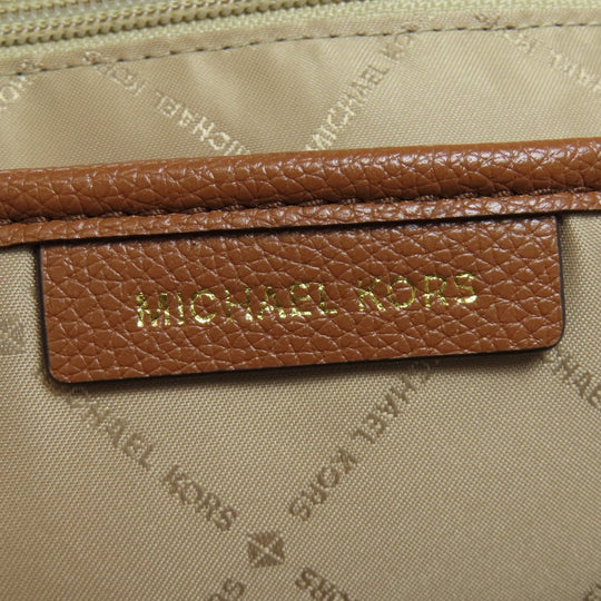 MICHAEL KORS Backpack PVC white MK signature Women Used Authentic