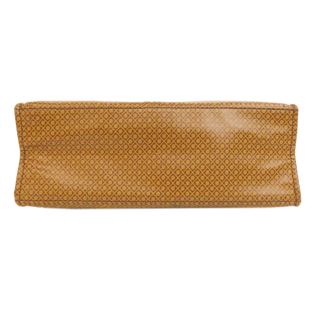 GHERARDINI Shoulder Bag Polyester, polyurethane coating Brown Logo motif softy Women Used Authentic