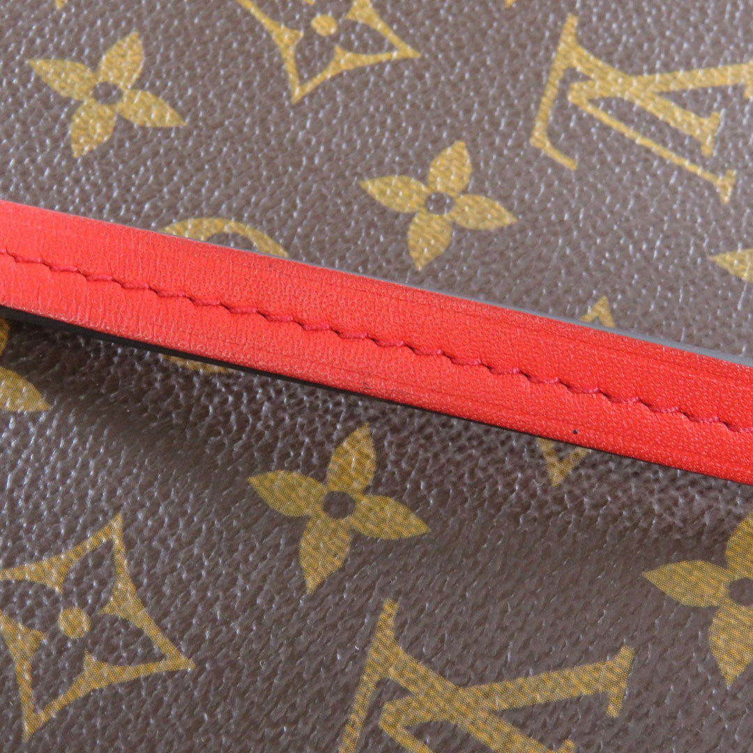 LOUIS VUITTON Shoulder Bag M43557 Monogram canvas Brown Saintonge Women Used Authentic