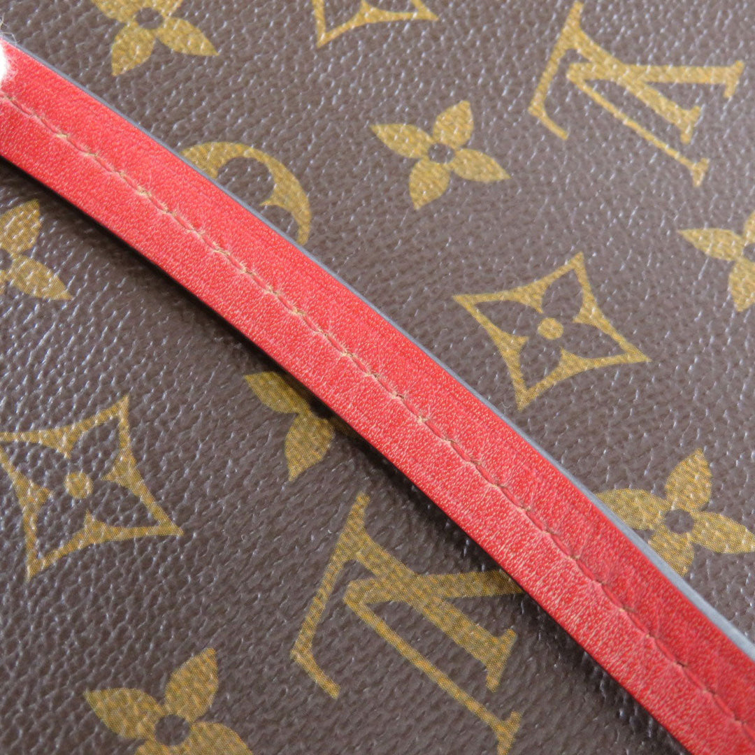 LOUIS VUITTON Shoulder Bag M43557 Monogram canvas Brown Saintonge Women Used Authentic