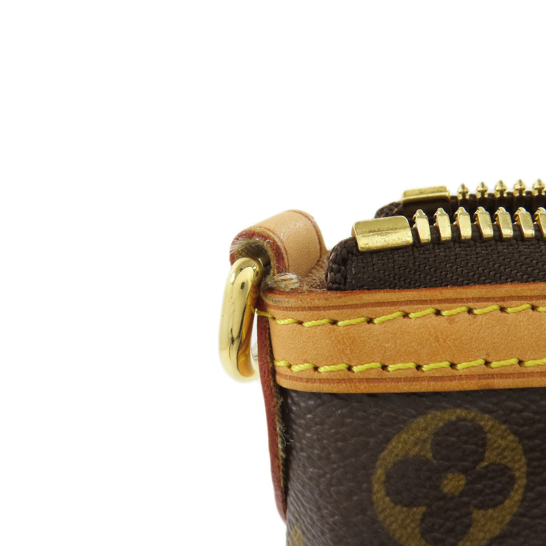 LOUIS VUITTON Tote Bag M40145 Monogram canvas Brown PalermoPM Women Used Authentic