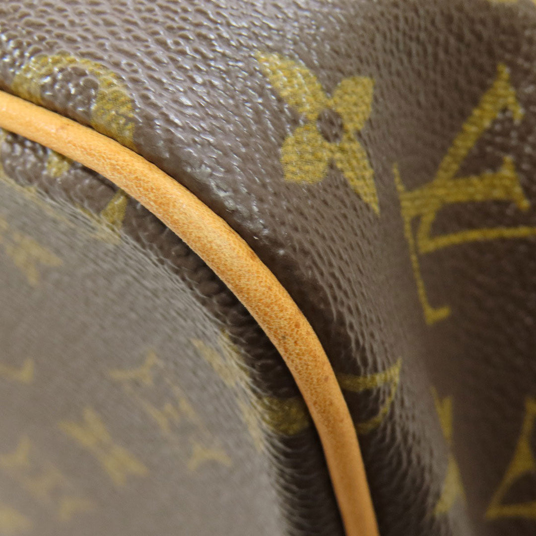 LOUIS VUITTON Tote Bag M40145 Monogram canvas Brown PalermoPM Women Used Authentic