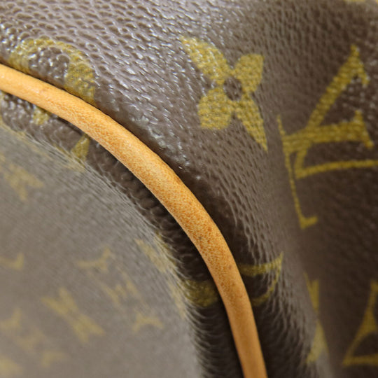 LOUIS VUITTON Tote Bag M40145 Monogram canvas Brown PalermoPM Women Used Authentic