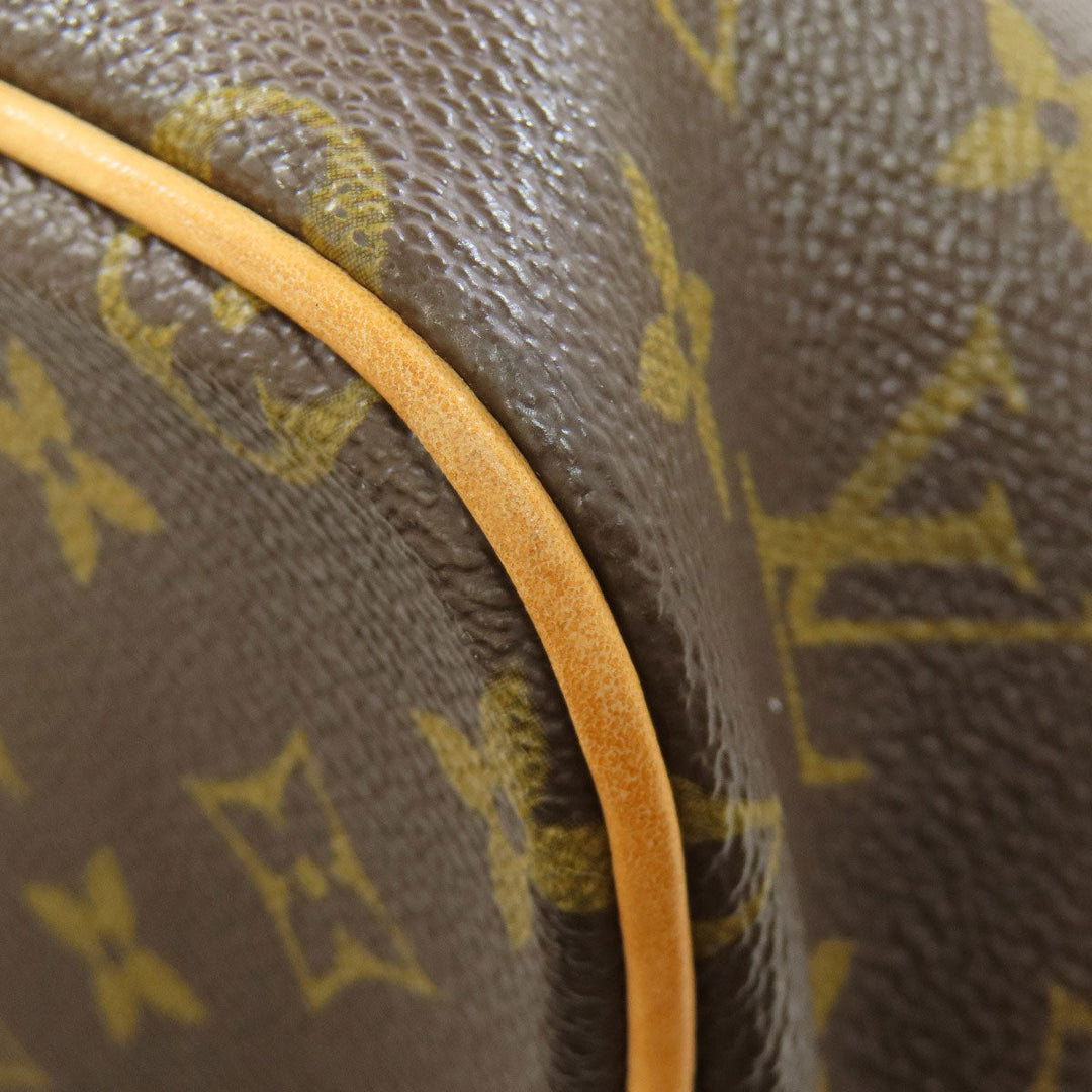 LOUIS VUITTON Tote Bag M40145 Monogram canvas Brown PalermoPM Women Used Authentic